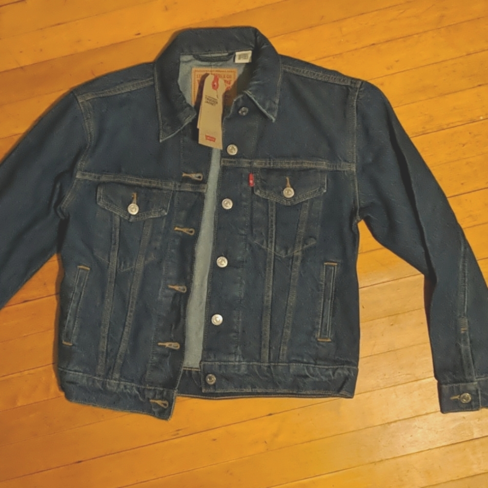 LEVI’S Ex-Boyfriend Trucker Jacket Denim XS NWT